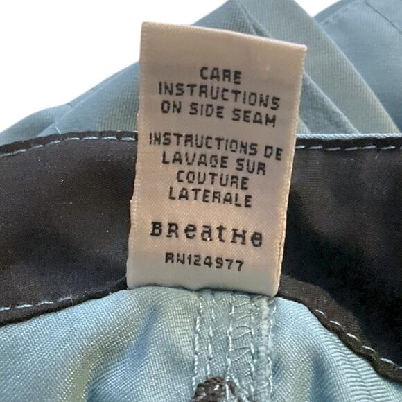 Prana Pants Woman’s Sz 6 Outdoor Hiking Trekking Camping Capri Cropped Blue - Picture 11 of 11